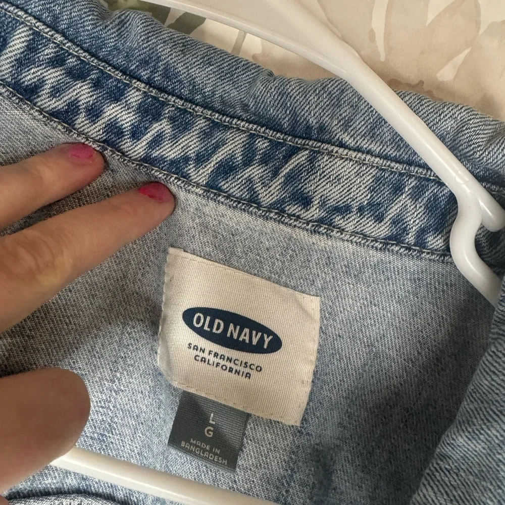 Old Navy Light Blue Jean Jacket - Picture 2 of 3